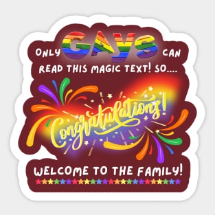 If You Can Read This, You're Gay - Funny Sticker